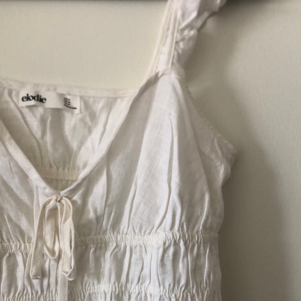 White Ruffled Top - Picture 5 of 6